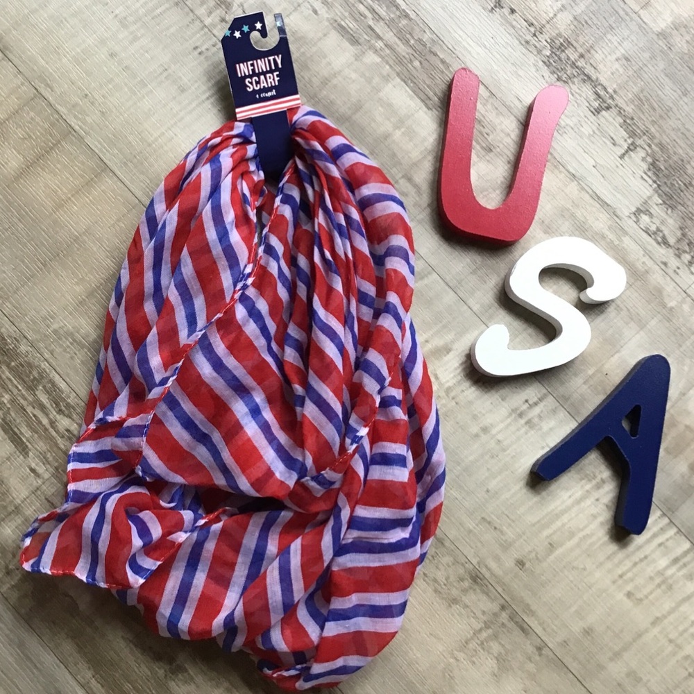 Patriotic Infinity scarf.